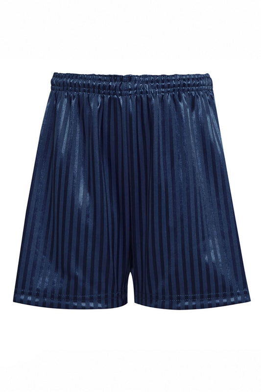 11 Polyester Shadow Stripe Short - 11 Navy Front