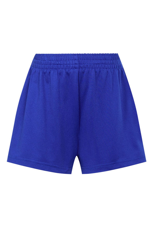 1 Girls Dry Stretch Games Shorts - 1 Royal Front