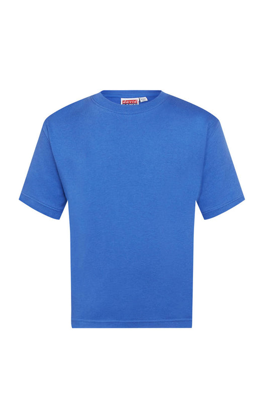 406 Classic Cotton Interlock T-Shirt - 406 Royal Front