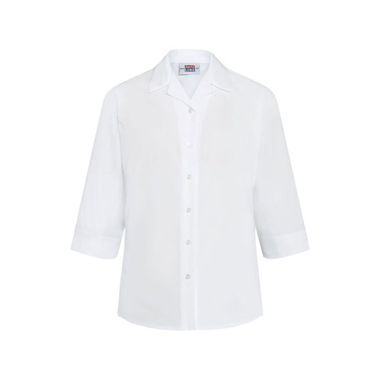 68 3/4 Sleeve Rever Blouse Twin Pack - 68 White Front
