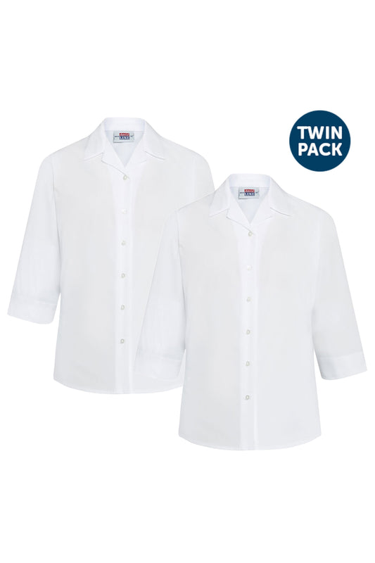 68 3/4 Sleeve Rever Blouse Twin Pack