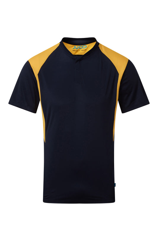 7009 Juco Eco-Polo (Blade Collar) - 7009 Navy Amber Front