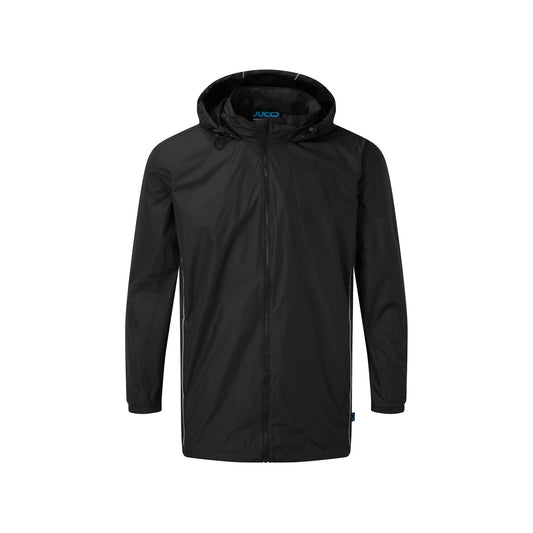 7016 Juco Showerproof Training Jacket - 7016 Black Front