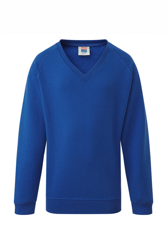 853 V-Neck Eco Sweatshirt - 853 Dark Royal Front