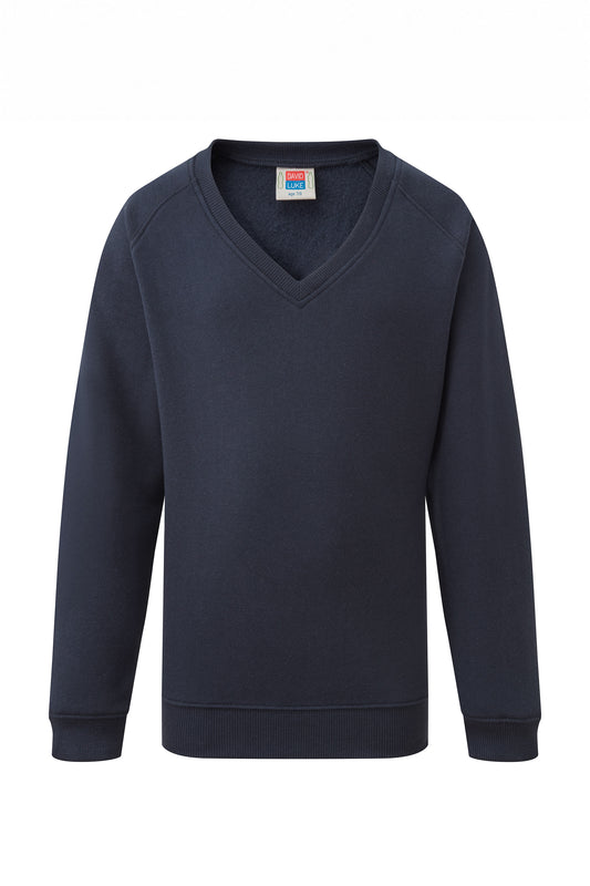 853 V-Neck Eco Sweatshirt - 853 Navy Front