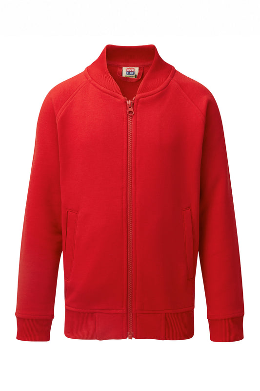 858 Full Zip Eco Sweatshirt - 858 Red Front