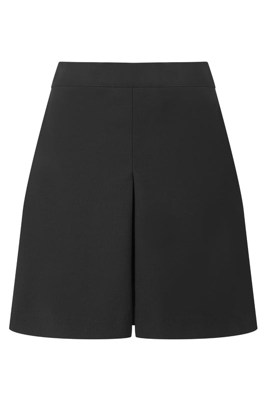 9188 Junior Girls' School Culottes - 9188 Black Front