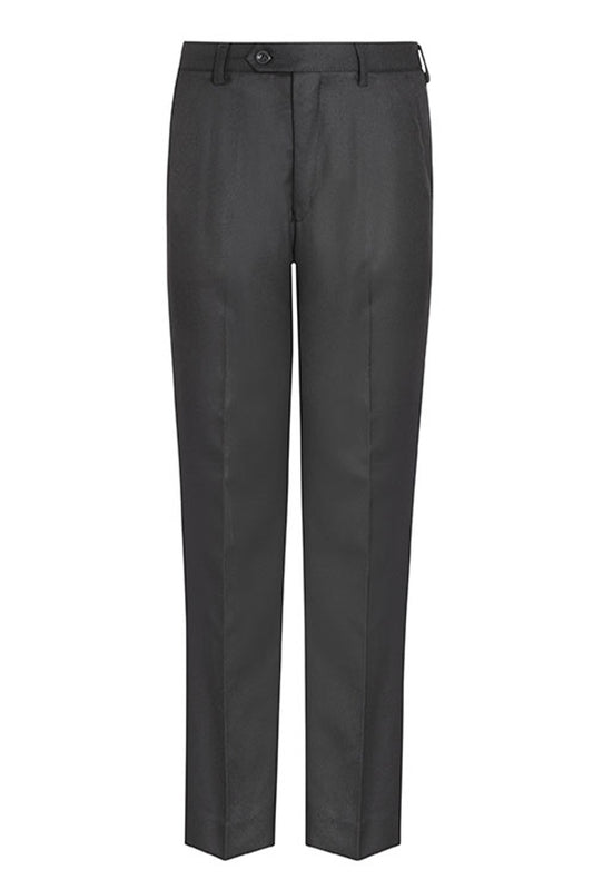 943 Flat Front Trouser, Elastic Back - 943 Black Front