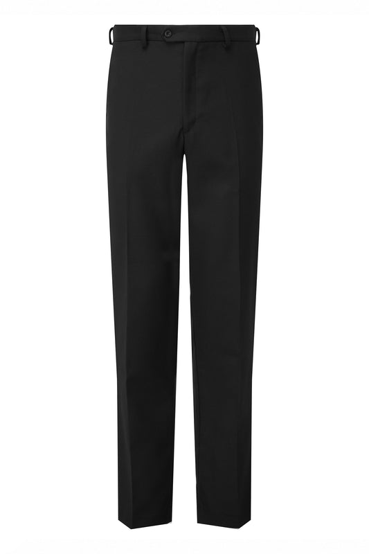 958 Snr Trouser, Flat Front - 958 Black Front