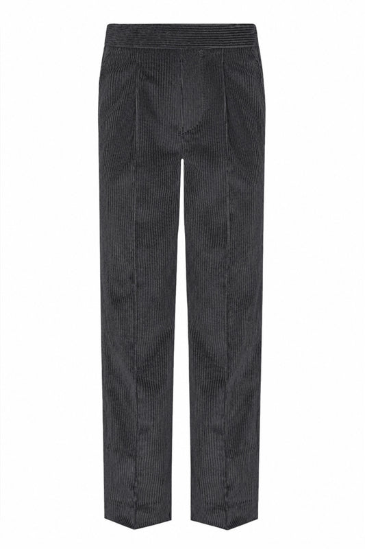 961 Pull Up Jnr Trousers - Cord - 961 Grey Front