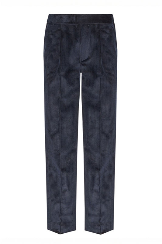 961 Pull Up Jnr Trousers - Cord - 961 Navy Front