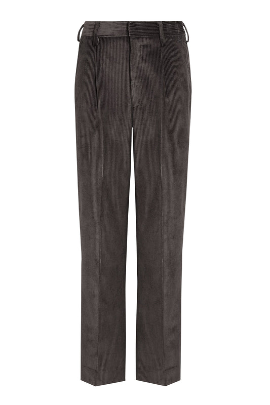 962 Junior Cord School Trousers - 962 Grey Front