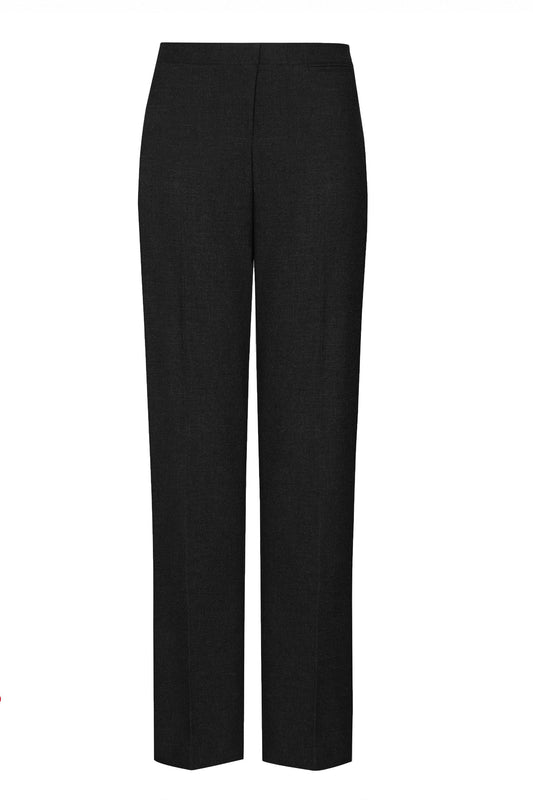 968 Senior Girls' Regular Fit School Trousers - 968 Black Front
