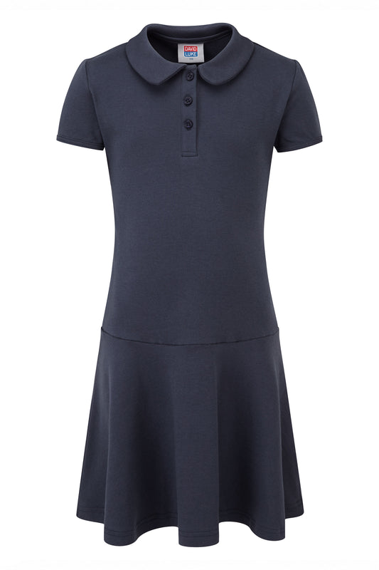 980 Junior Cotton Jersey Dress - 980 Navy Front