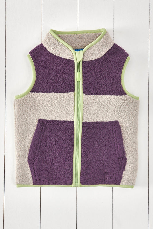 GA012 Borg Gilet - Amethyst/ Grey - primary view