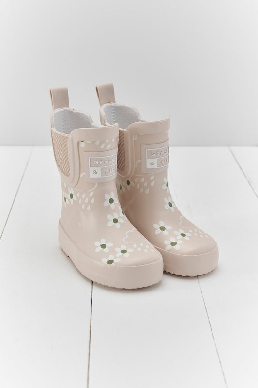 GA312 Floral Shortie Adventure Boot with Bag - Pampas Cream - primary view