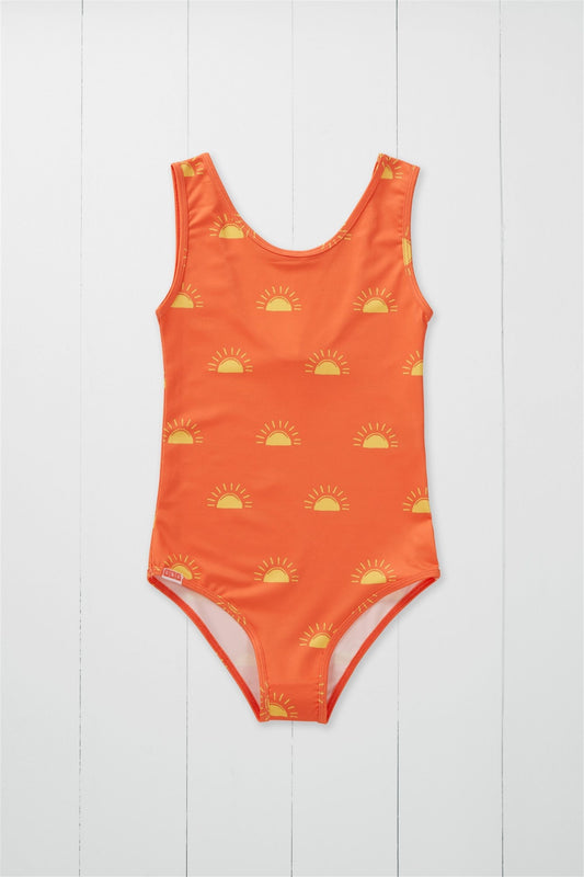 GA502 Printed Swimsuit - Sketchy Sun Print - primary view