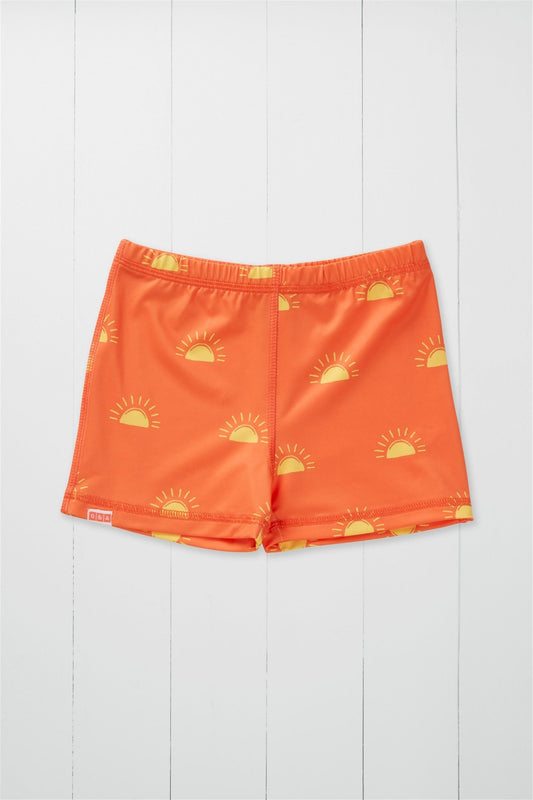 GA510 Mini Printed Swim Short - Sketchy Sun Print - primary view