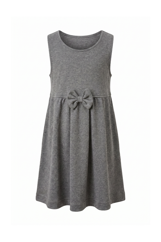 LC005 Pinafore - LC005 Girls Pinafore Grey Front