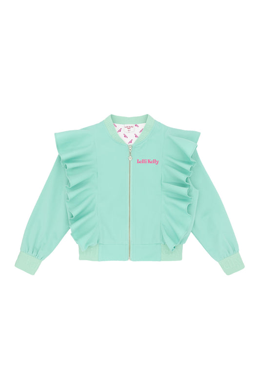 LK0012 Ashley Bomber Jacket - LK012 TEAL FRONT
