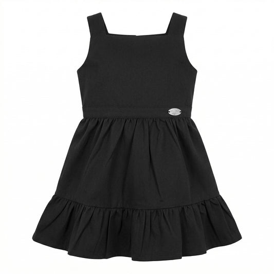 LKS010 Becky Pinafore - LKS010 Becky Pinafore - Black - FRONT