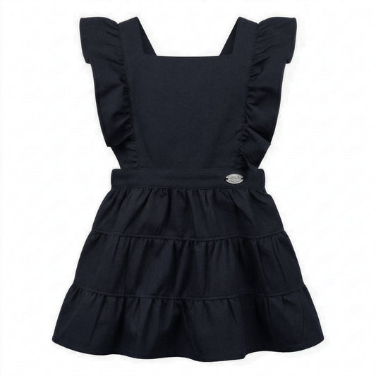 LKS011 Bryony Pinafore - LKS011 Bryony Pinafore - Navy - FRONT