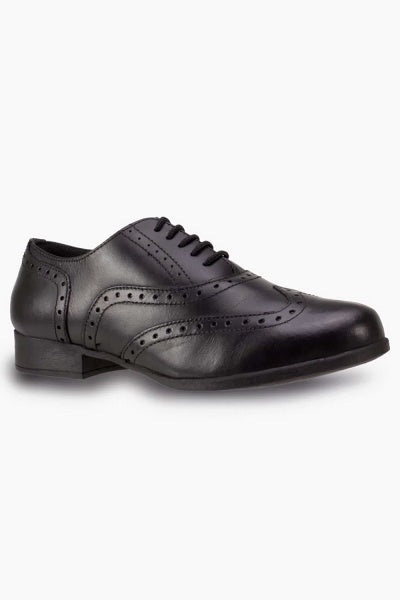 Term Bella black brogue shoe view 1