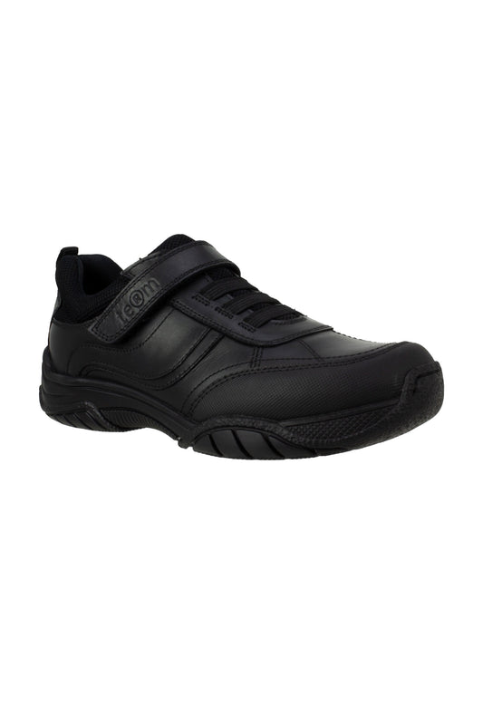 M171610 Maxx Black Leather Athletic Touch Tape Lace Up - Maxx