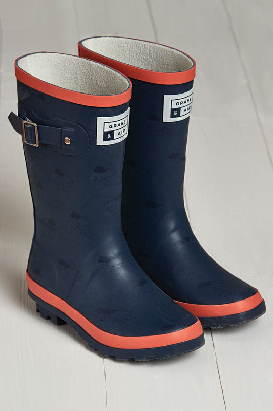 GA301 Jnr Adventure Boots with Bag - Navy / Coral - primary view